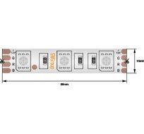 Лента со скотчем 3М светодиодная стандарт 5050, 60 LED/м, 14,4 Вт/м, 12В, IP68, Цвет: RGB 00-00009268_SW